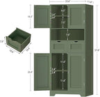 Iwell 58" H Tall Bathroom Storage Cabinet - Image 3
