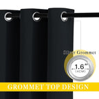 NICETOWN Black Out 144 inch Curtain - Image 3