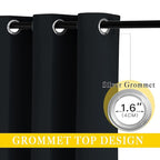 NICETOWN Blackout Curtain for Sliding Glass Door, Patio Door Curtains, Thermal - Image 2