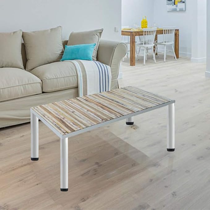 QLLY 16 Inch Adjustable Metal Coffee Table Legs, Heavy Duty Round Furniture Legs - Image 5