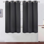 Blackout Curtains 42 x 63 inch/Dark Grey Curtains Set of 2 Panels/Thermal by Lemomo