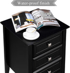 Bonnlo Upgraded Black Nightstand - Image 6