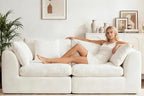 GRUSIGN 79'' Oversized Boneless Cloud Loveseat by GRUSIGN