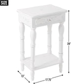 Sunshine Megastore Carved White Side Table - Image 3
