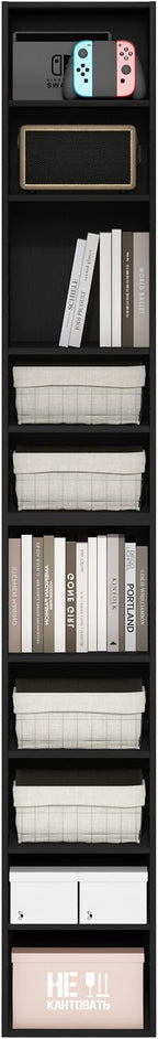 Furinno PASIR Book Shelf, 10-Tier Bookshelf, Bookcase - Image 4
