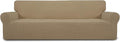Easy-Going Stretch 4 Seater Oversized Sofa Couch Cover Tan | 1-Piece Extra by Easy-Going