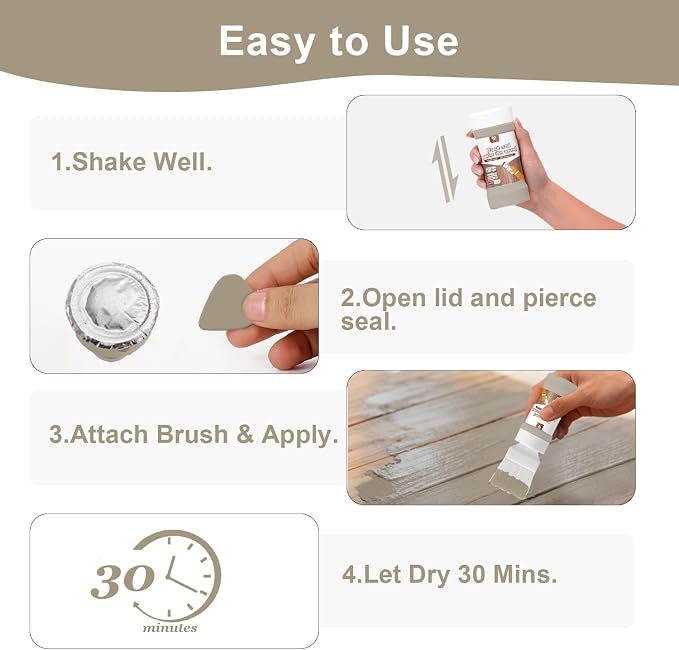 Amber Touch-Up Paint for Furniture, Metal No Sanding, Fast Drying, Water Based - Image 9