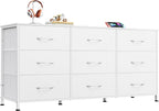 WLIVE 47''W Dresser for Bedroom, 55 inch TV, Wide Chest of Drawers by WLIVE