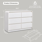 Aitjunz Modern 6 Drawers Dresser - Image 2