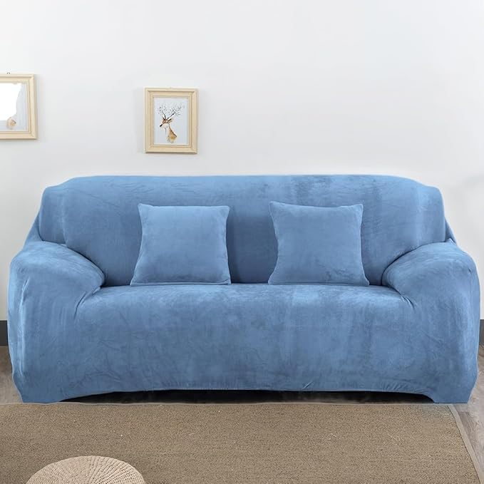 vctops 1-Piece Velvet Plush Stretch Sofa Slipcover by vctops