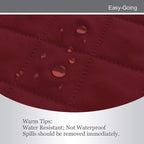Easy-Going Reversible Couch Cover, 2 Cushion Sofa, Christmas Red/Ivory | - Image 5