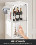 Glass Display Cabinet, 4-Tier Curio Cabinet, Adjustable Shelves, 000 Color - Image 7