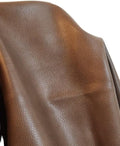 Walnut Brown Soft Faux Leather Fabric PU Leather by The Yard Synthetic Pleather by NATLeathers