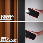 SimpleHome Orange 100% Blackout Curtains Room Darkening Living Room 63 Inch | - Image 4