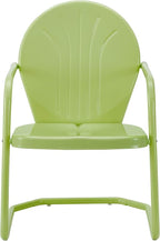 Crosley Furniture Griffith Outdoor Chair, Retro Metal Patio Chairs - Image 4