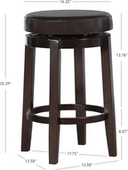 Linon Maya Brown Counter Stool - Image 3