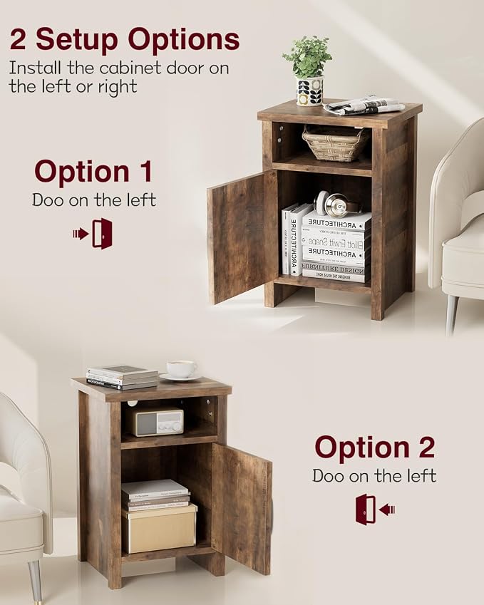 YESHOMY Farmhouse Modern Nightstands - Image 4