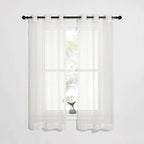NICETOWN Sheer Curtains for Bedroom Windows, Grommet Casual Soft Voile Sheer by NICETOWN