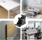 4 Pack Folding Brackets for Table Bed Leg Feet, Self-Lock Hinge Hardware - Image 6