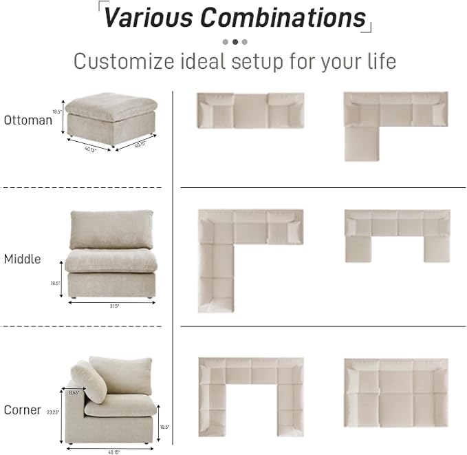 Cloud Couch Modular Sectional Sofa - Image 5