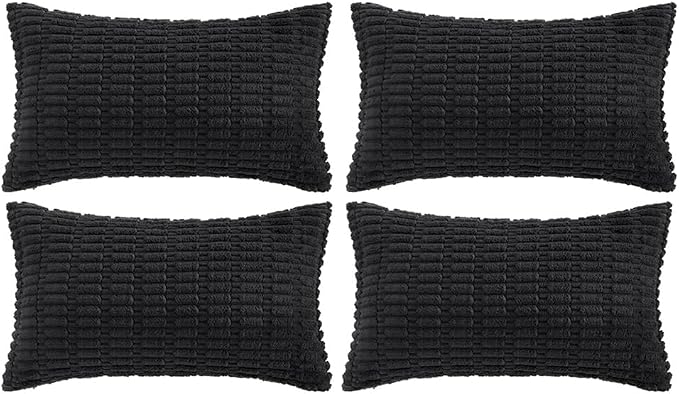 Fancy Homi 4 Packs Decorative Throw Pillow Covers by Fancy+Homi