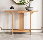 Natural Bamboo Console Table by Unknown