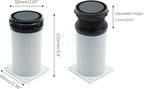 Set of 4 Adjustable Furniture Legs 6 Inch, Stainless Steel Furniture Legs - Image 4