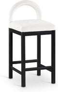 Meridian Furniture 11035Cream-C Conrad Collection Art Deco Counter Stool by MeridianFurniture