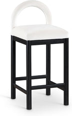 Meridian Furniture 11035Cream-C Conrad Collection Art Deco Counter Stool by MeridianFurniture