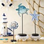 Maitys 3 Pcs Christmas Sea Turtle Table Decor Beach Coastal Decor for Home - Image 2
