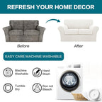 Turquoize 3 Piece Sofa Covers for 2 Cushion Couch Sofa Slipcover Soft Couch - Image 7