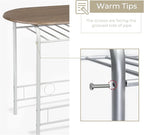 VINGLI 3 Piece Dining Set, Small Kitchen Table Set - Image 8