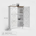 JOINICE 47" Tall Accent Cabinet - Image 2