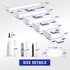 Goovilla Shelf Bracket, Heavy Duty Floating Shelf Brackets 4 inch Long - Image 3