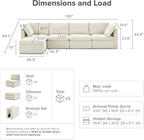 mopio Oversized Modular Sectional Sofa - Image 2