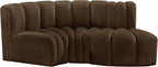 Meridian Furniture 103Brown-S3D Arc Collection Modern | Contemporary Modular - Image 9
