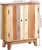Sideboard Cabinet with 2 Doors, Reclaimed Wood Storage Console Table - Image 2