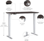 Bush Business Furniture 48-inch Electric Height Adjustable Standing Desk - Image 3