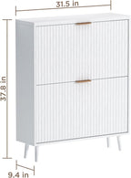 Shoe Cabinet Storage, Modern Freestanding Organizer - Image 2