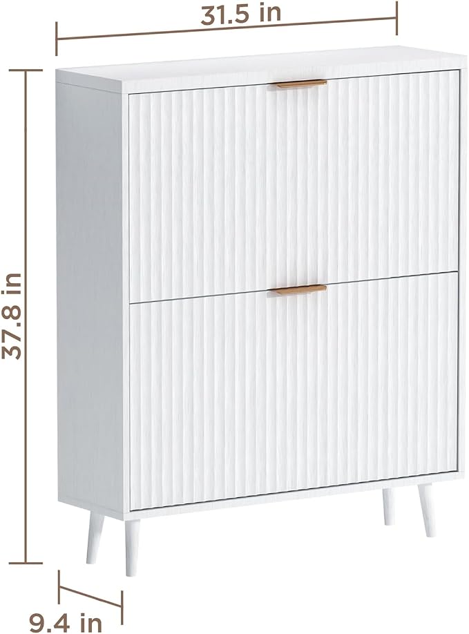 Shoe Cabinet Storage, Modern Freestanding Organizer - Image 2
