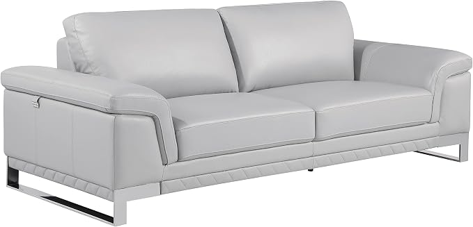 Blackjack Furniture Weston Collection Genuine Italian Leather Living Room Sofa - Image 6