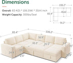 HONBAY Modular Sectional Sleeper Sofa - Image 2