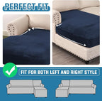 H.VERSAILTEX Velvet Stretch Individual Chaise Cover Sectional Couch Covers - Image 6
