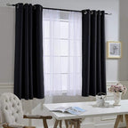NICETOWN Black Out Curtains 54 inch Long - Image 6