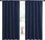 NICETOWN Navy Curtains Blackout Draperies - Image 2