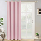 Yakamok Pink Room Darkening Curtains 84 inch Sliding Door Drapes | 1 Extra-wide by Yakamok