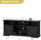 Xixini Farmhouse TV Stand for 65/60/55 Inch Tvs, Rustic Entertainment Center - Image 7