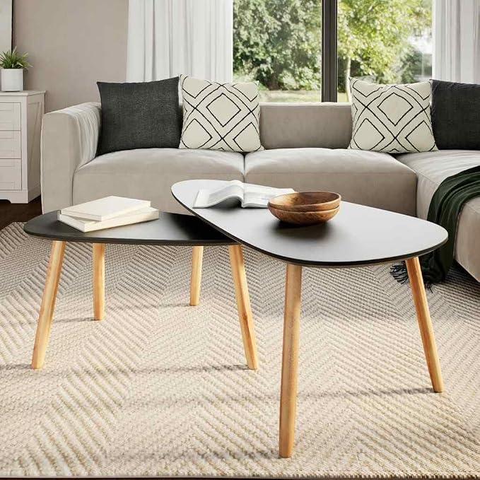 Scandinavian Style Coffee Table Set - Image 3