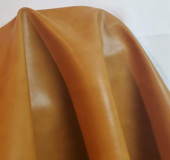 NAT Leathers | Caramel Light Tan Nude Beige Soft Faux Vegan Leather PU {Peta - Image 2