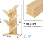 SHEEPAM 5 Tier Tree Book Shelf, Small Desktop Bookshelf - Image 3